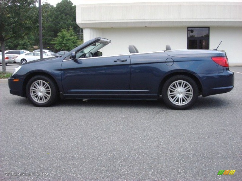Modern Blue Pearl 2008 Chrysler Sebring Touring Convertible Exterior Photo #54710031