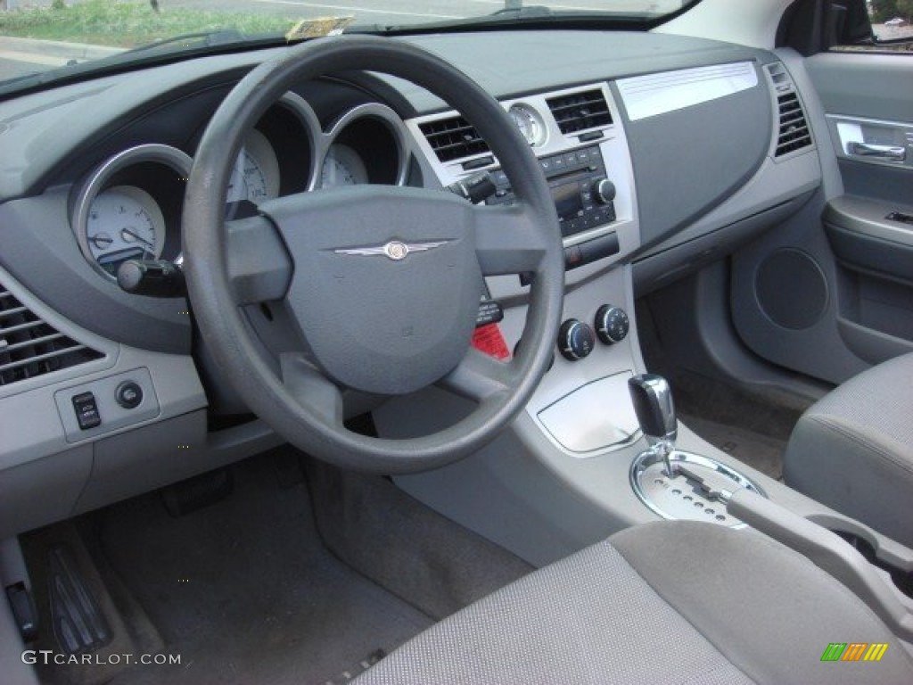 2008 Chrysler Sebring Touring Convertible Dark Slate Gray/Light Slate Gray Dashboard Photo #54710074