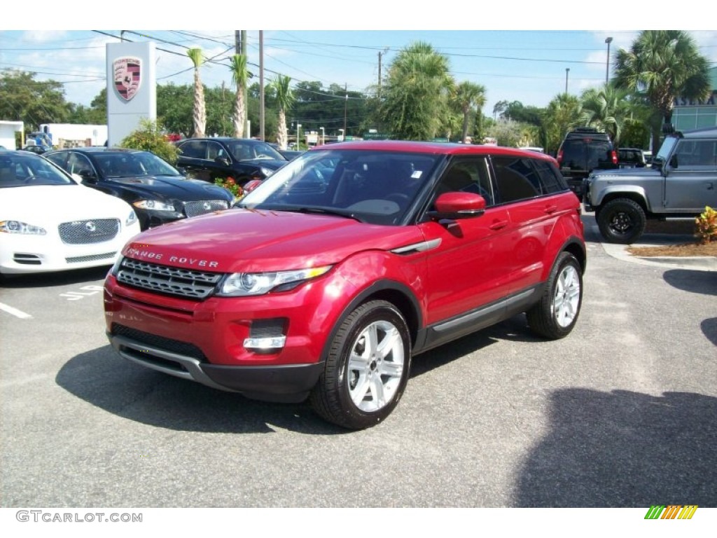 Firenze Red Metallic 2012 Land Rover Range Rover Evoque Pure Exterior Photo #54710584