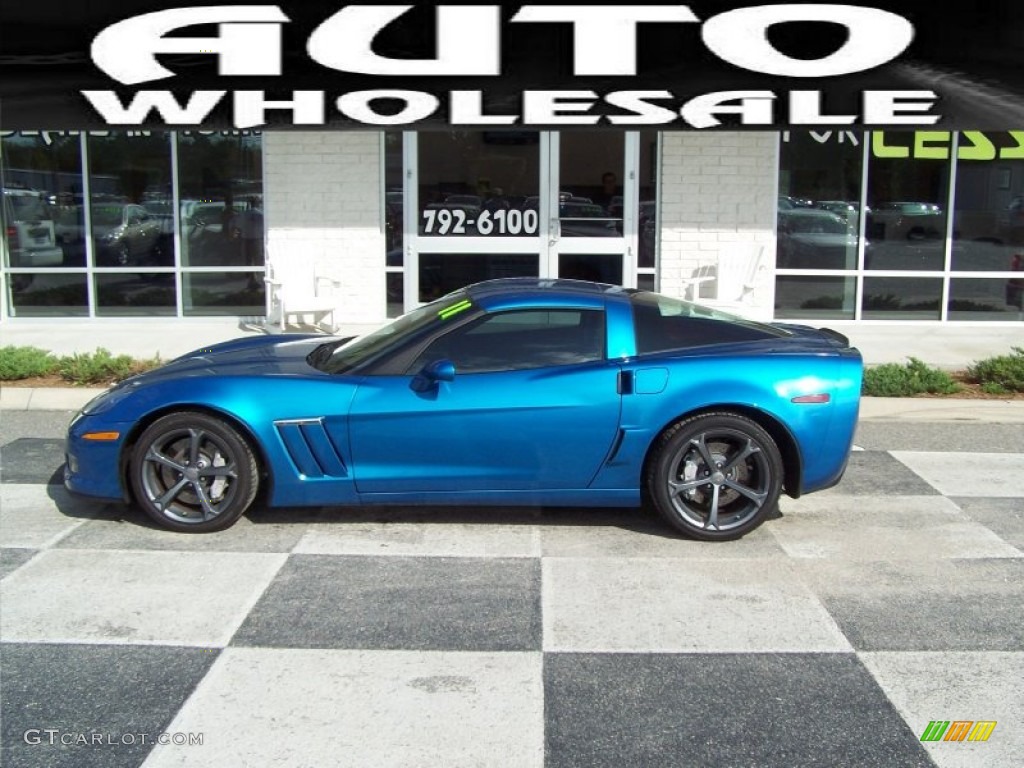 2011 Corvette Grand Sport Coupe - Jetstream Blue Tintcoat Metallic / Ebony Black photo #1