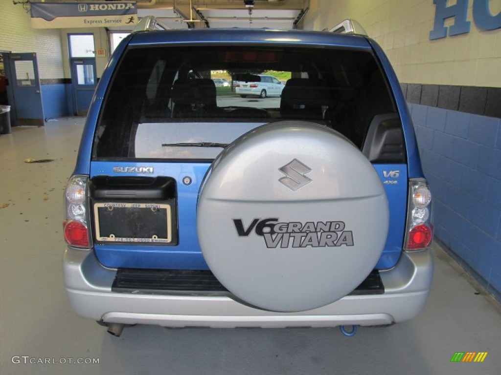 2005 Grand Vitara LX 4WD - Cosmic Blue Metallic / Gray photo #3