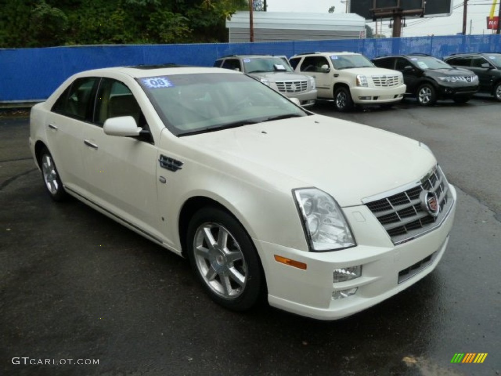 White Diamond Tricoat 2008 Cadillac STS V6 Exterior Photo #54712954