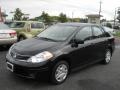 2010 Super Black Nissan Versa 1.8 S Sedan  photo #1