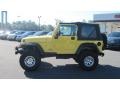 2006 Solar Yellow Jeep Wrangler Sport 4x4  photo #2