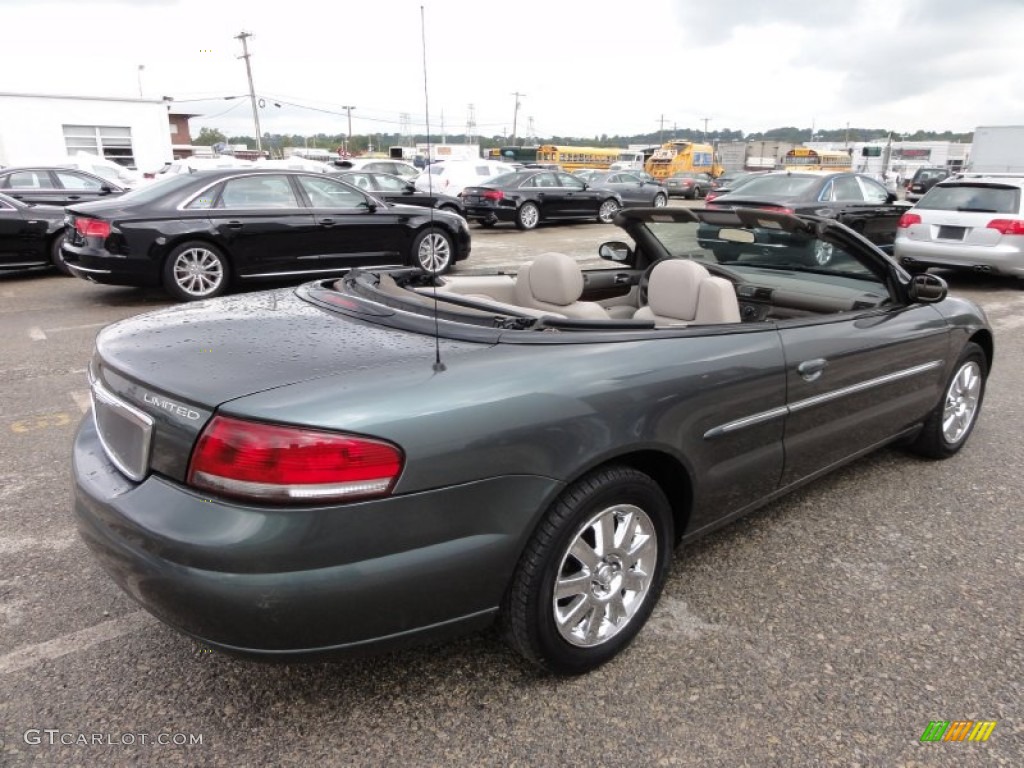 2004 Sebring Limited Convertible - Onyx Green Pearl / Taupe photo #8