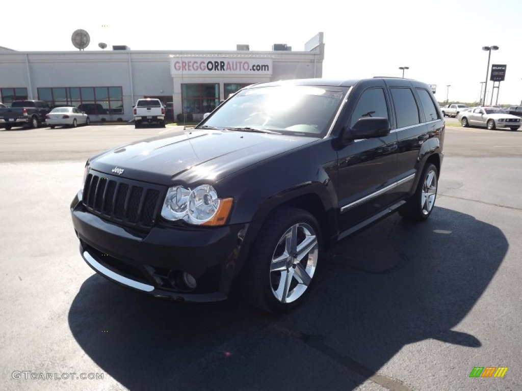 2008 Grand Cherokee SRT8 4x4 - Black / Dark Slate Gray photo #1