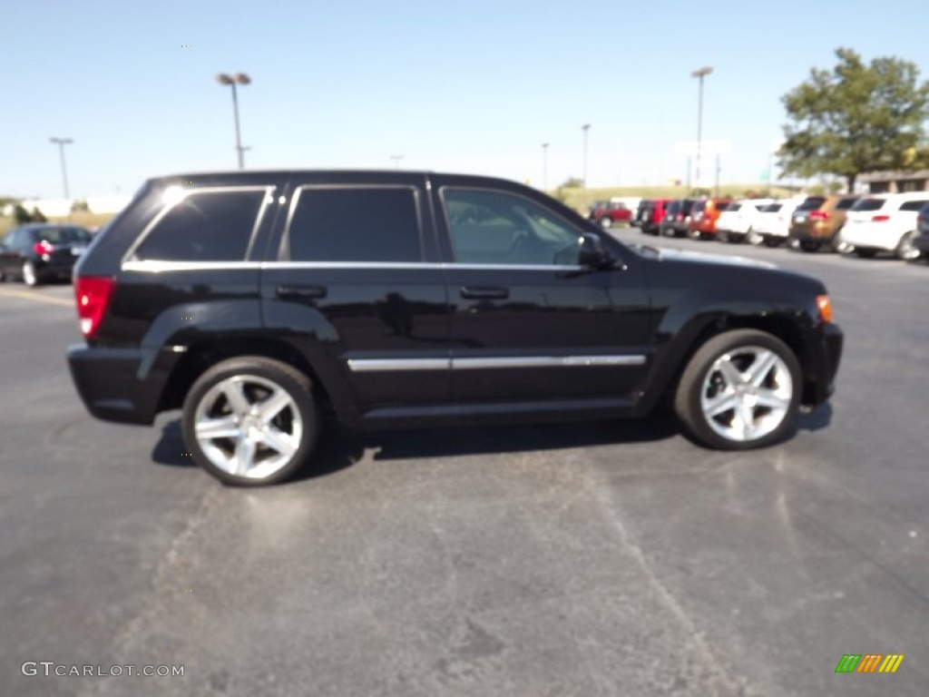 2008 Grand Cherokee SRT8 4x4 - Black / Dark Slate Gray photo #4