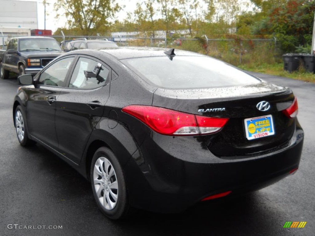 2011 Elantra GLS - Black / Gray photo #13