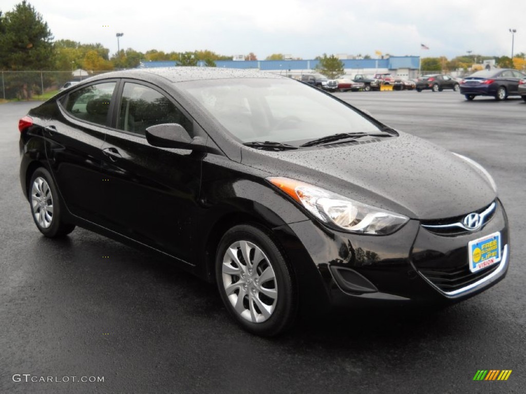 2011 Elantra GLS - Black / Gray photo #16