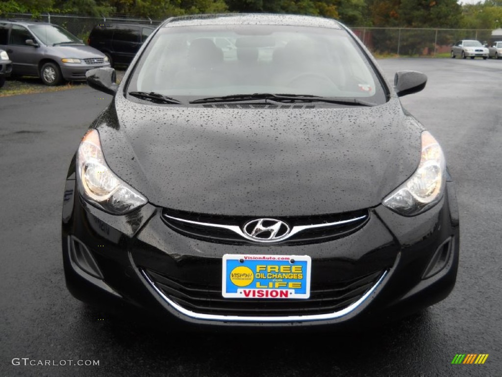 2011 Elantra GLS - Black / Gray photo #17