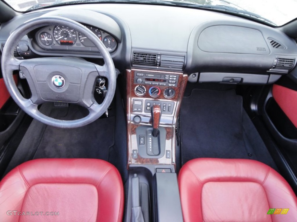 1998 BMW Z3 2.8 Roadster Red Dashboard Photo #54715873