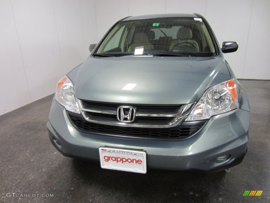 2011 CR-V SE 4WD - Opal Sage Metallic / Ivory photo #2