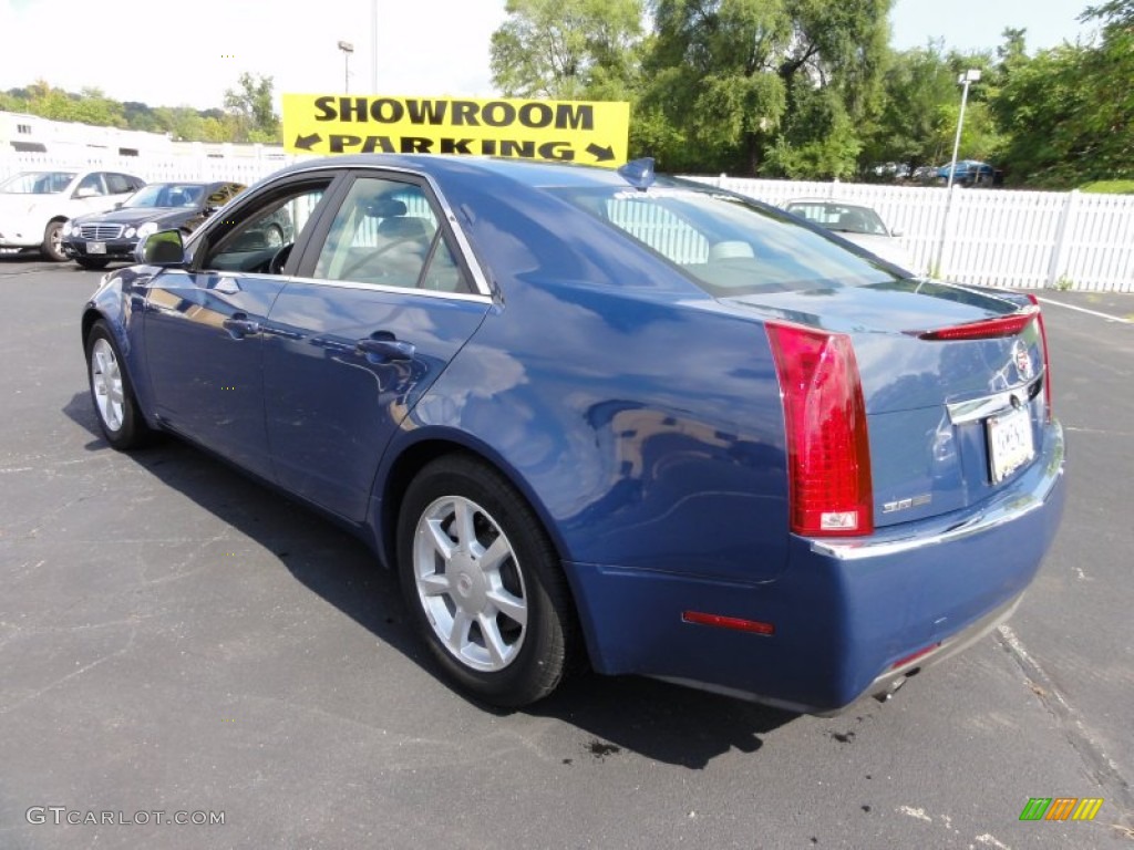 2009 CTS Sedan - Blue Diamond Tri-Coat / Light Titanium/Ebony photo #10