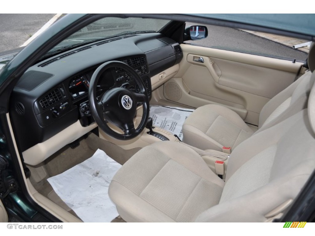 Beige Interior 2002 Volkswagen Cabrio GLS Photo #54719806