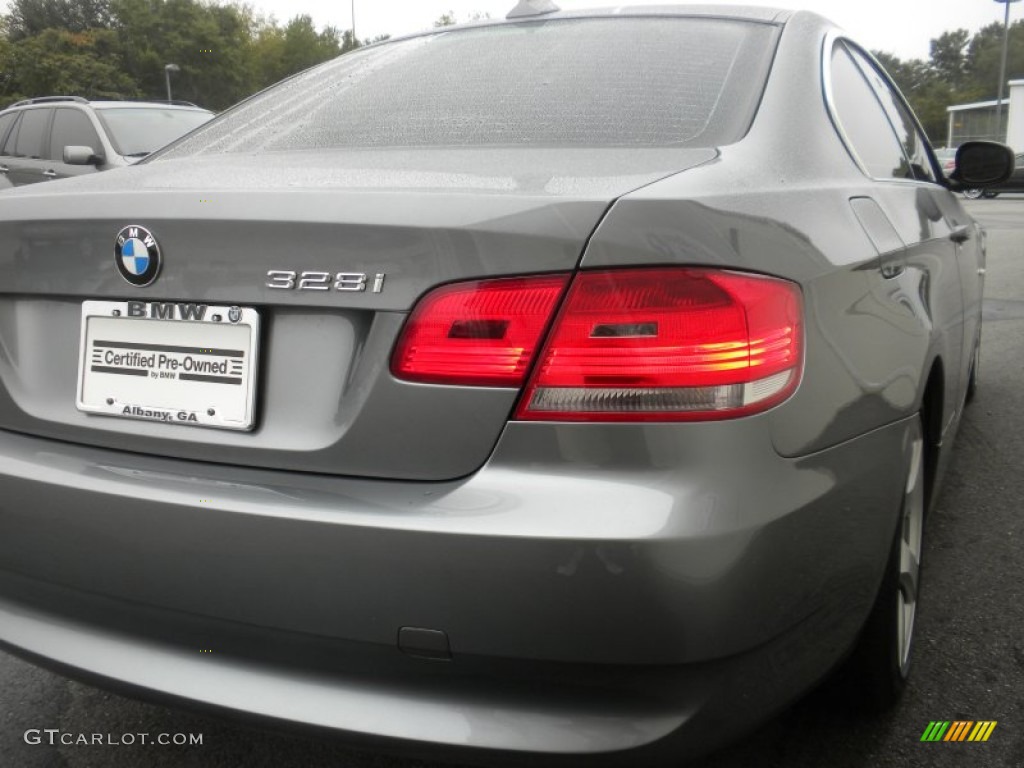 2010 3 Series 328i Coupe - Space Gray Metallic / Black photo #6