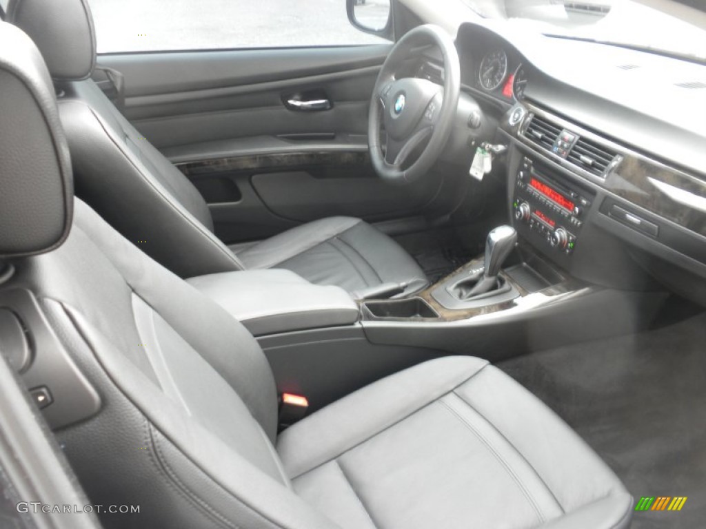 2010 3 Series 328i Coupe - Space Gray Metallic / Black photo #17