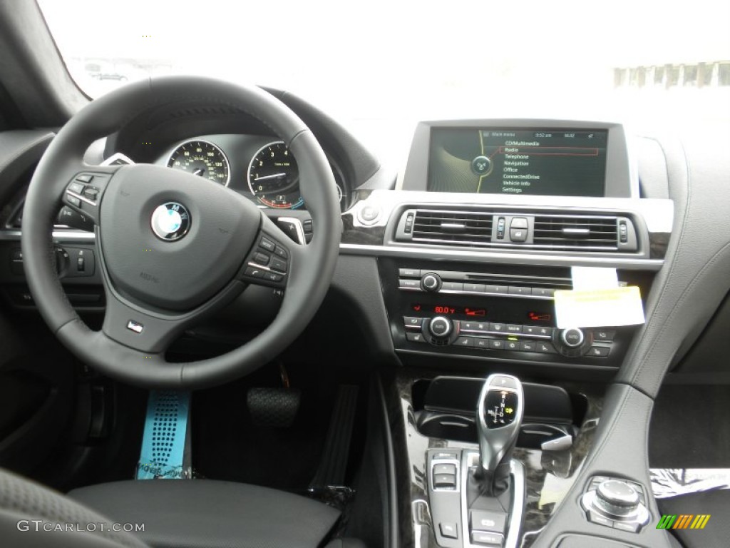 2012 BMW 6 Series 650i Coupe Black Nappa Leather Dashboard Photo #54720841