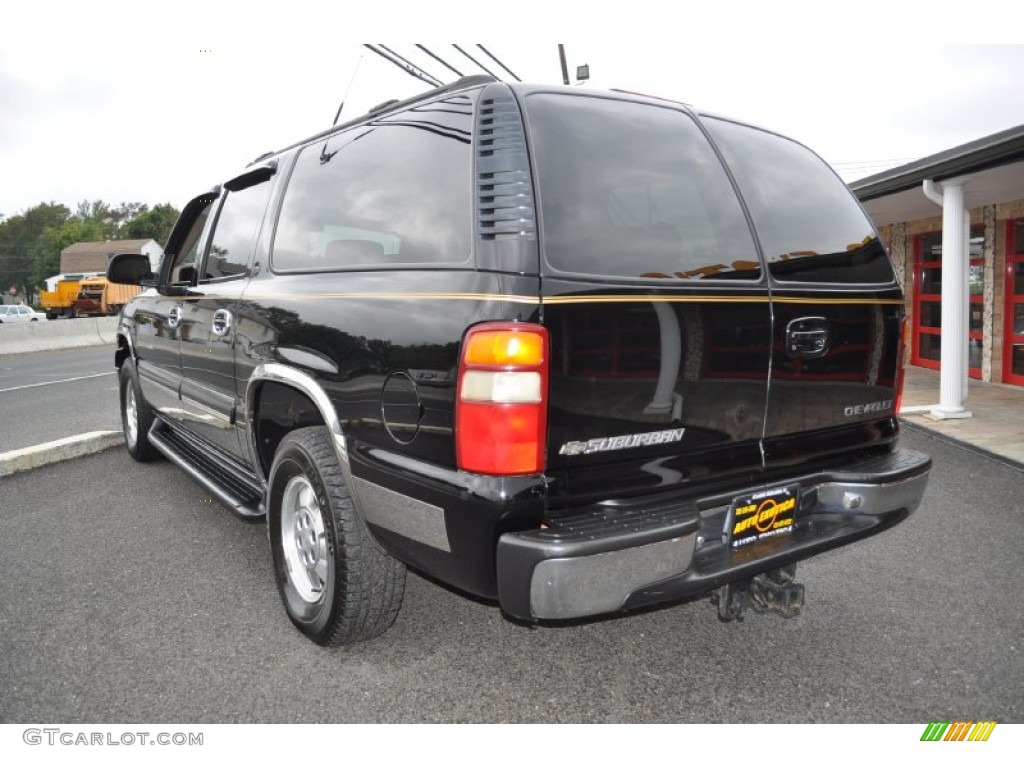 2001 Suburban 1500 LT 4x4 - Onyx Black / Light Gray/Neutral photo #2