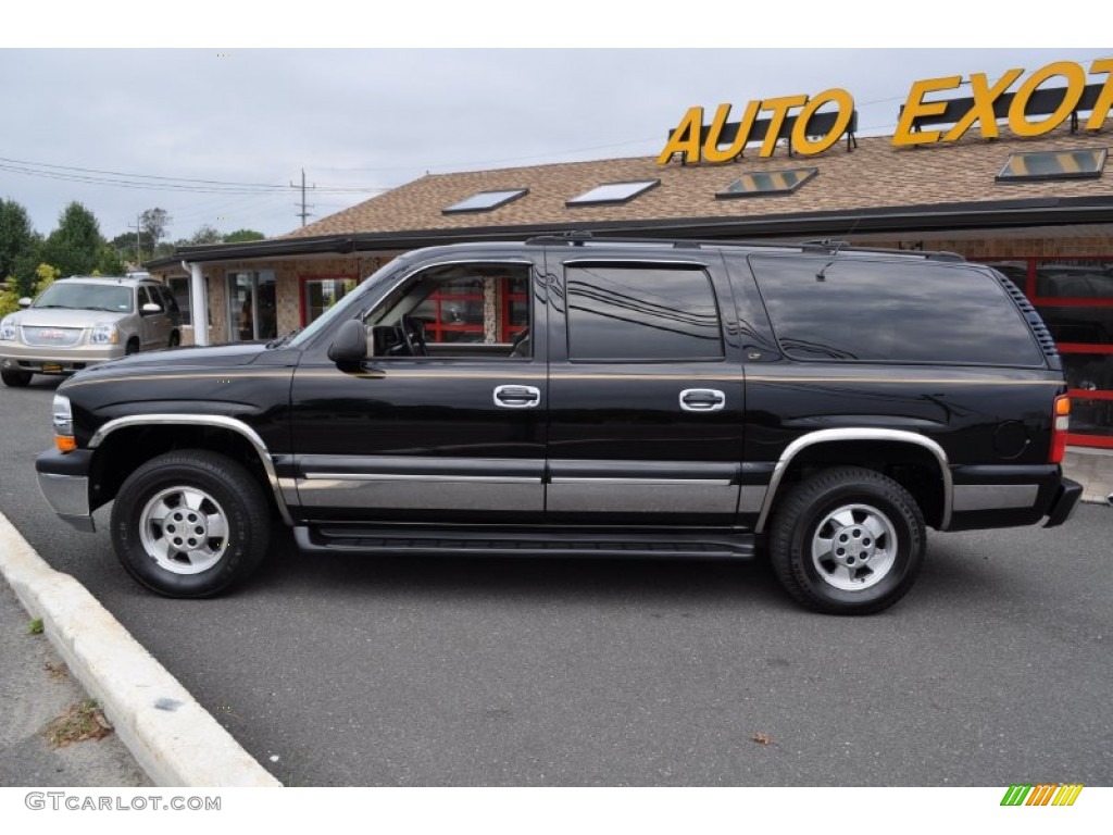 2001 Suburban 1500 LT 4x4 - Onyx Black / Light Gray/Neutral photo #29