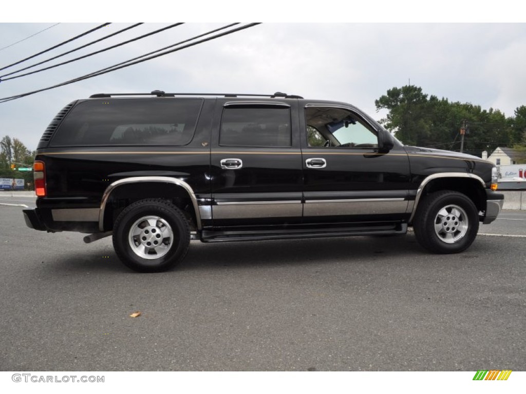 2001 Suburban 1500 LT 4x4 - Onyx Black / Light Gray/Neutral photo #34