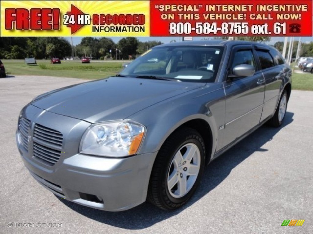 Silver Steel Metallic Dodge Magnum