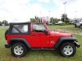 2009 Flame Red Jeep Wrangler X 4x4  photo #9