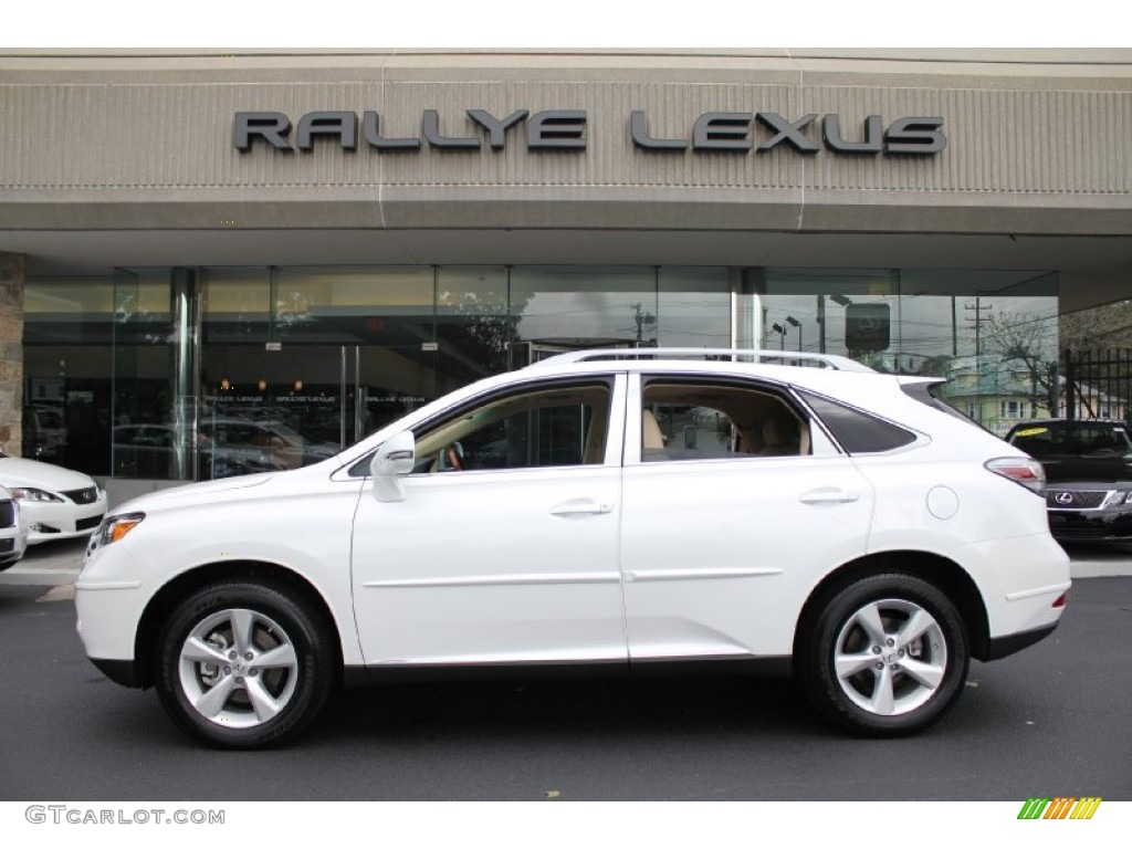 2011 RX 350 AWD - Starfire White Pearl / Parchment photo #3