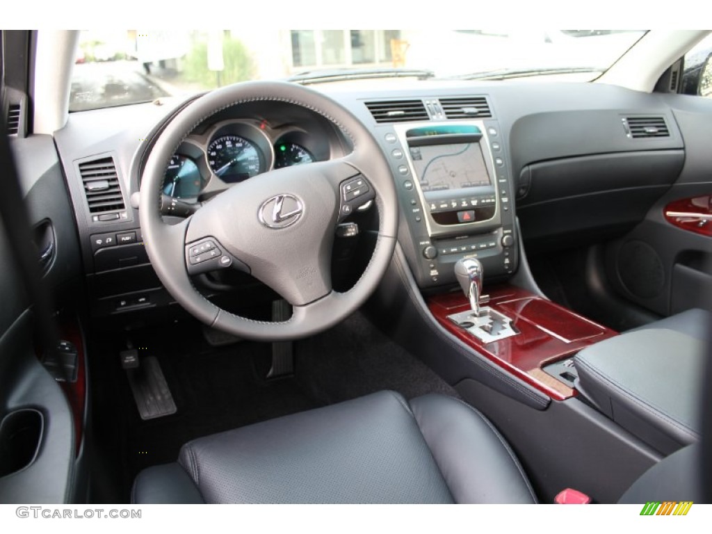 2011 Lexus GS 350 Black/Red Walnut Dashboard Photo #54727303