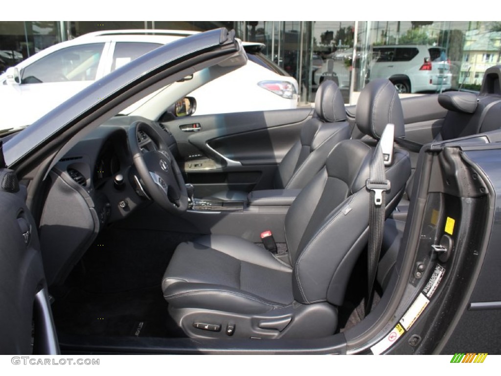 Black Interior 2011 Lexus IS 250C Convertible Photo #54727423