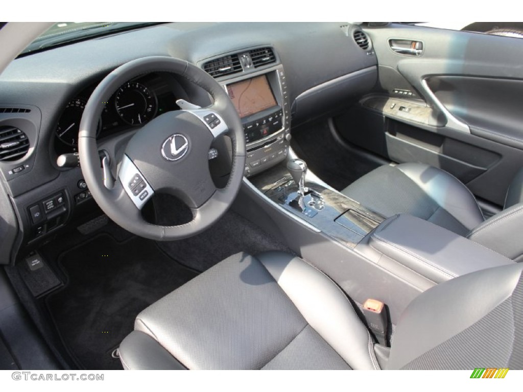 Black Interior 2011 Lexus IS 250C Convertible Photo #54727427