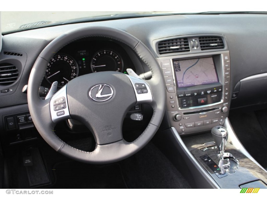 2011 Lexus IS 250C Convertible Black Dashboard Photo #54727434