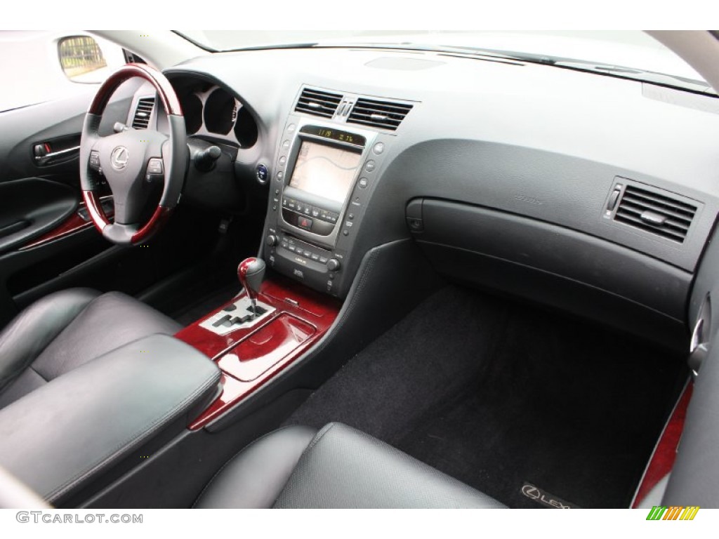 2011 Lexus GS 450h Hybrid Black/Red Walnut Dashboard Photo #54727555
