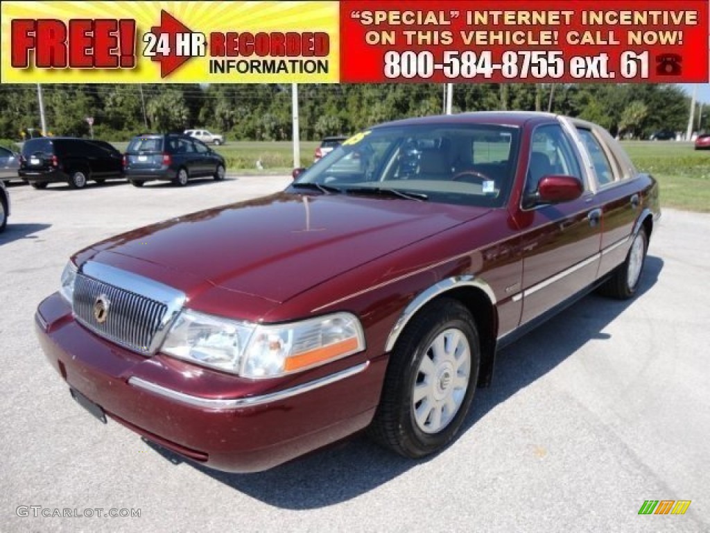 2005 Grand Marquis Ultimate Edition - Dark Toreador Red Metallic / Medium Parchment photo #1