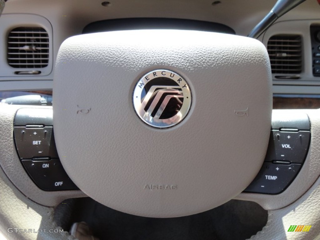 2005 Mercury Grand Marquis Ultimate Edition Medium Parchment Steering Wheel Photo #54727987