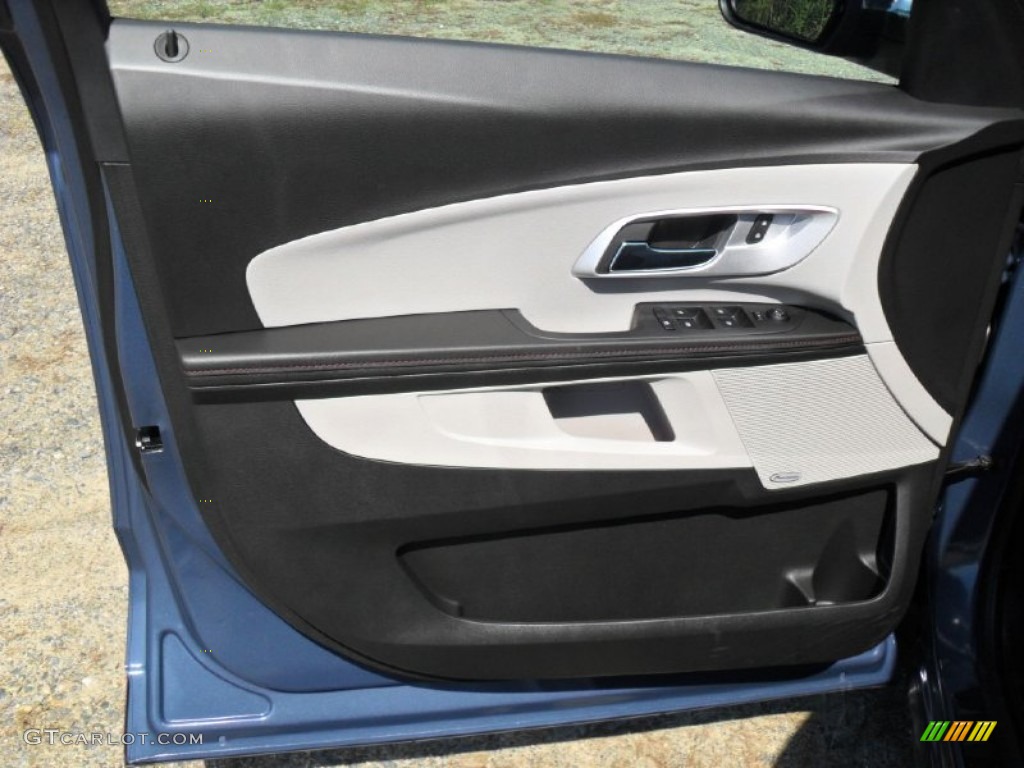 2012 Chevrolet Equinox LTZ Light Titanium/Jet Black Door Panel Photo #54728504