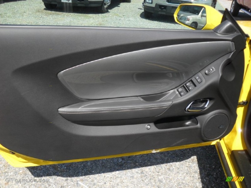 2012 Chevrolet Camaro LT/RS Convertible Black Door Panel Photo #54728656