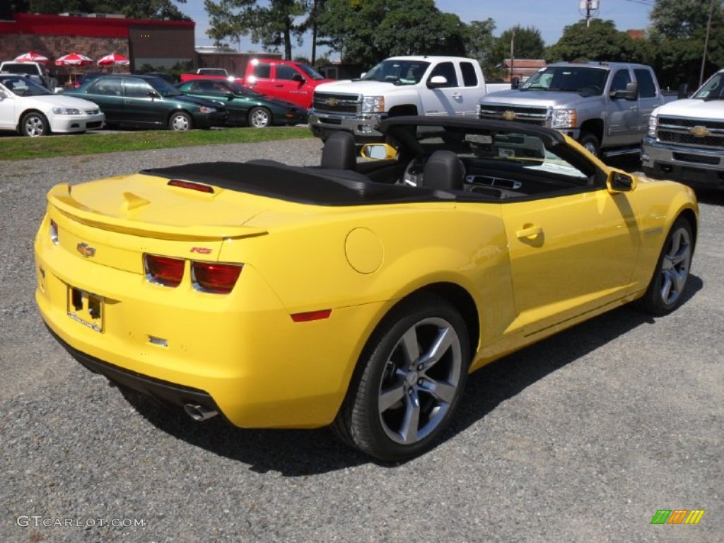 Rally Yellow 2012 Chevrolet Camaro LT/RS Convertible Exterior Photo #54728755