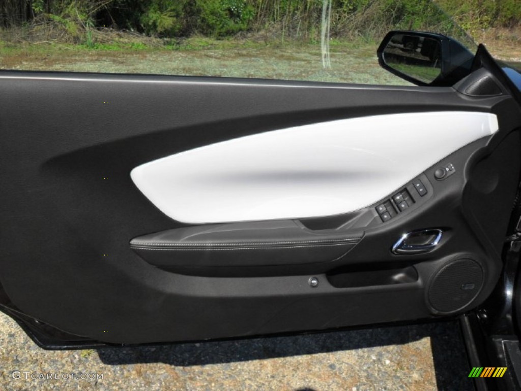 2012 Chevrolet Camaro SS 45th Anniversary Edition Convertible Jet Black Door Panel Photo #54728965