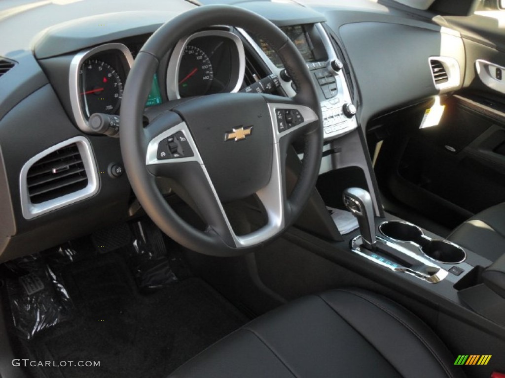 Jet Black Interior 2012 Chevrolet Equinox LT Photo #54729220