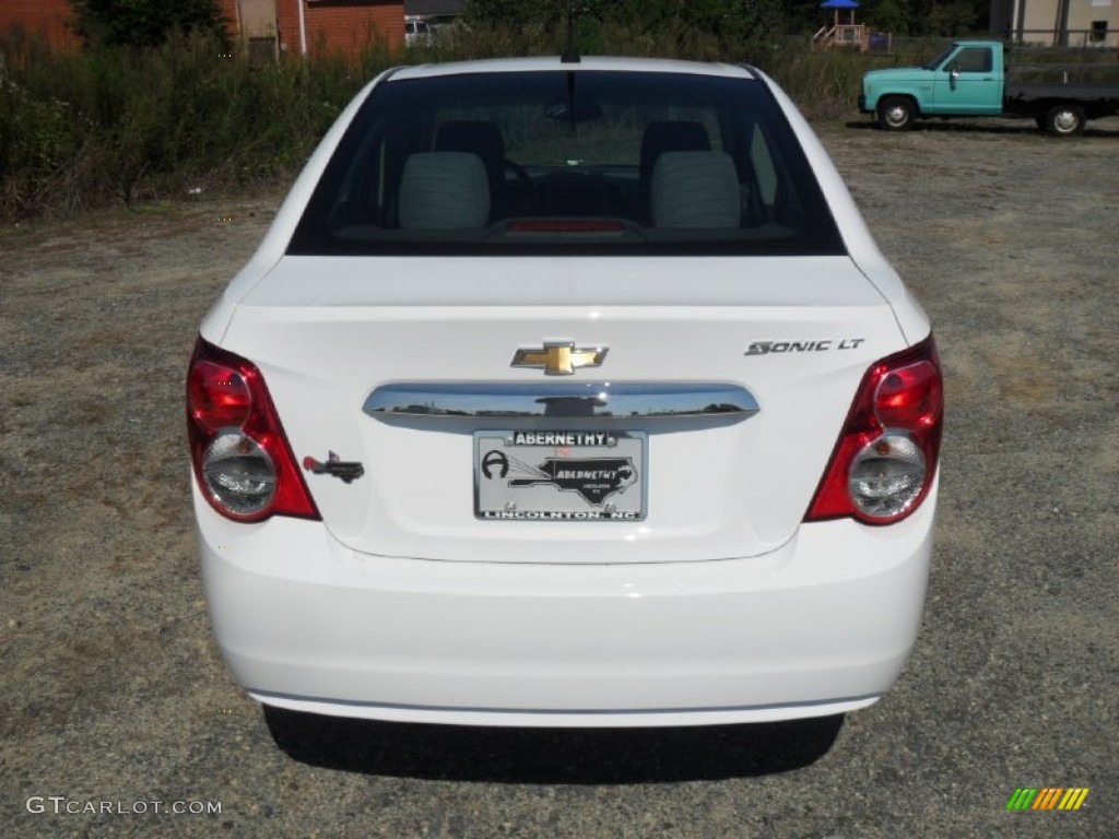 2012 Sonic LT Sedan - Summit White / Dark Pewter/Dark Titanium photo #3