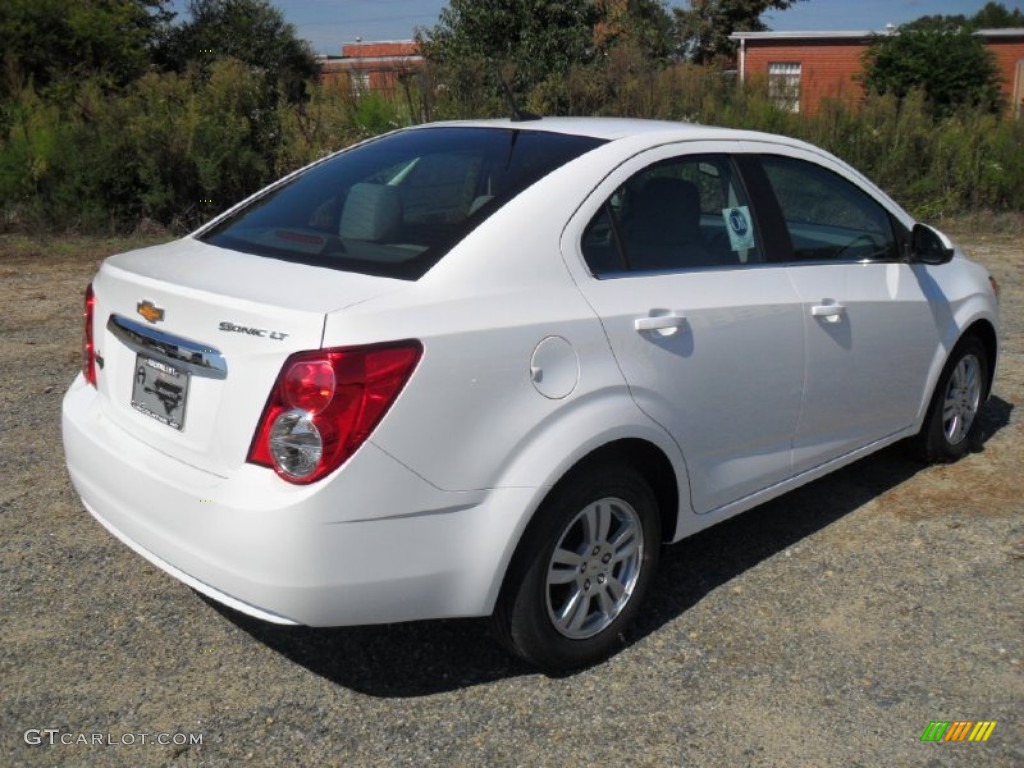 2012 Sonic LT Sedan - Summit White / Dark Pewter/Dark Titanium photo #4