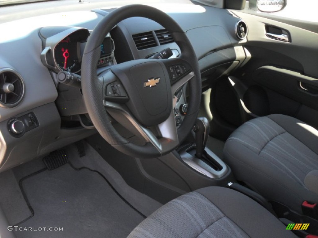 Dark Pewter/Dark Titanium Interior 2012 Chevrolet Sonic LT Sedan Photo #54729367