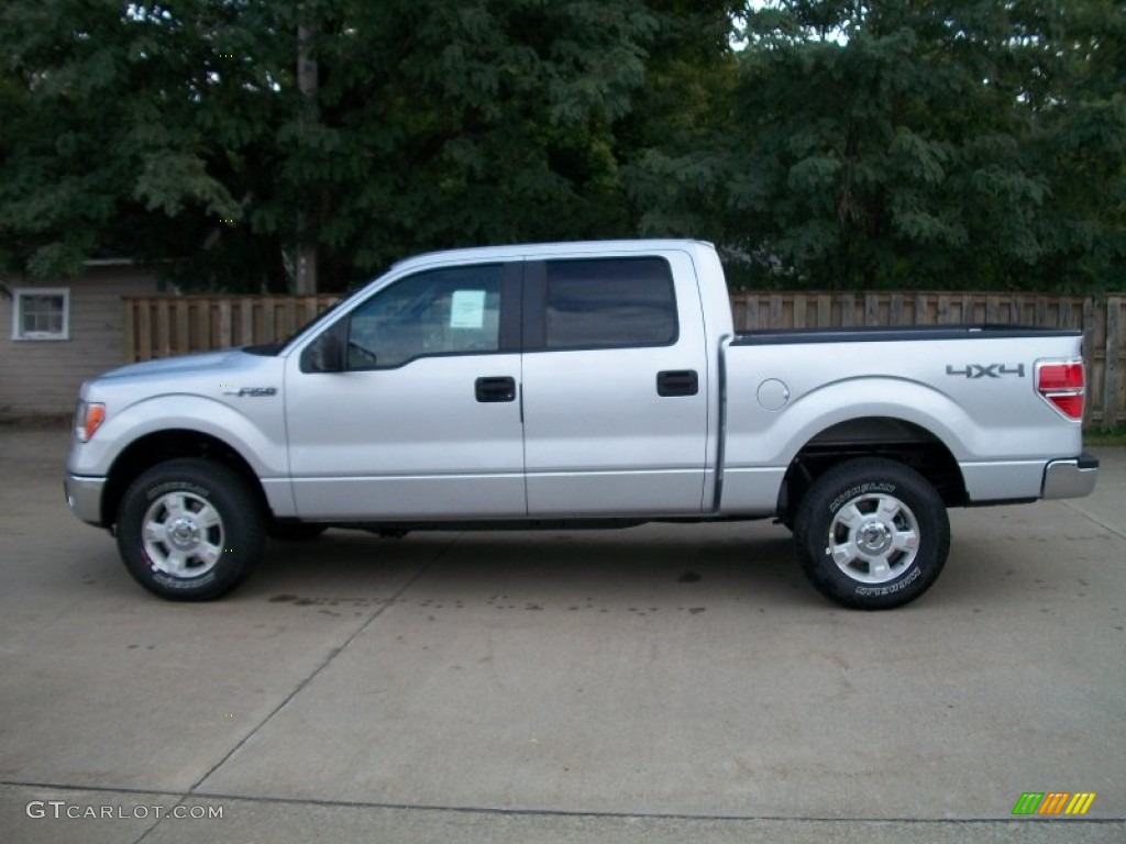 2011 F150 XLT SuperCrew 4x4 - Ingot Silver Metallic / Steel Gray photo #8