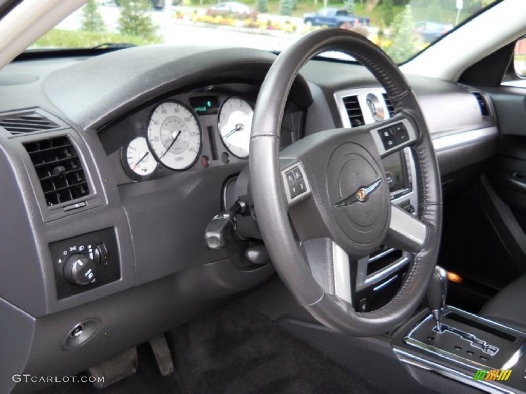 2010 Chrysler 300 Touring AWD Dark Slate Gray Steering Wheel Photo #54730940