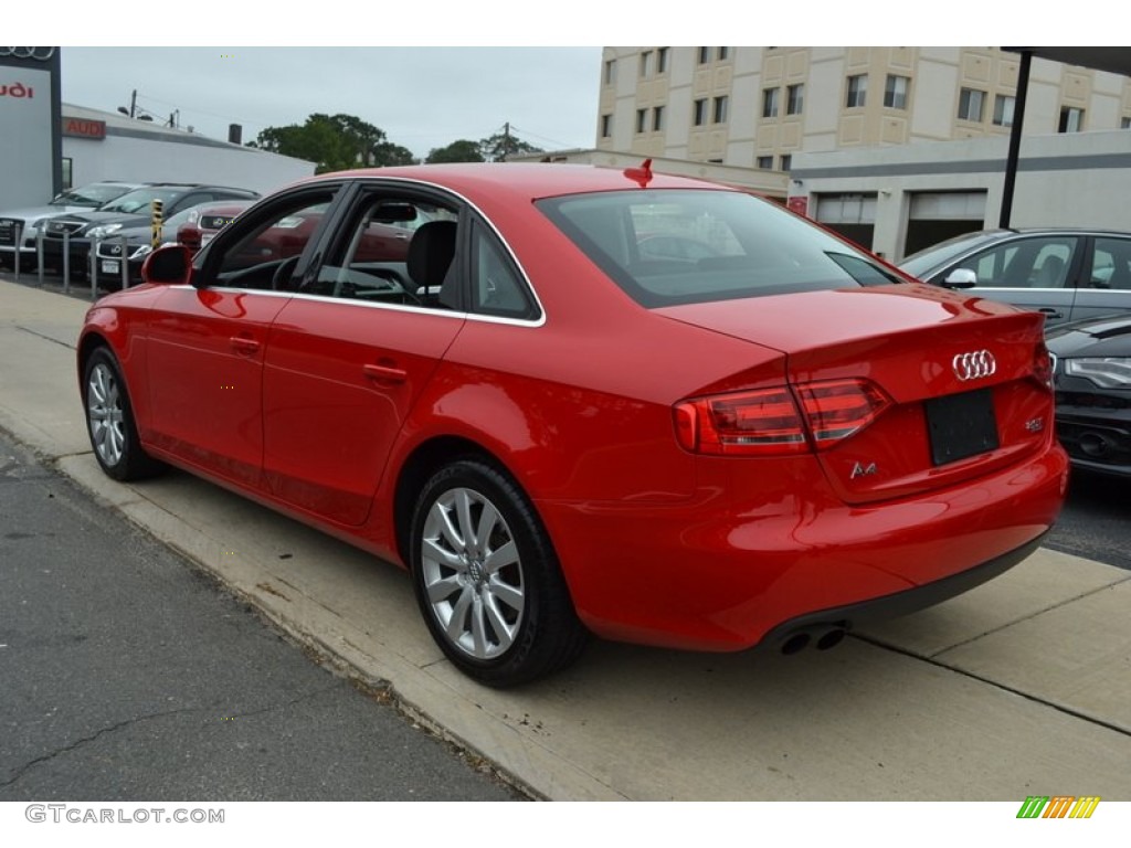 2009 A4 2.0T Premium quattro Sedan - Brilliant Red / Black photo #3