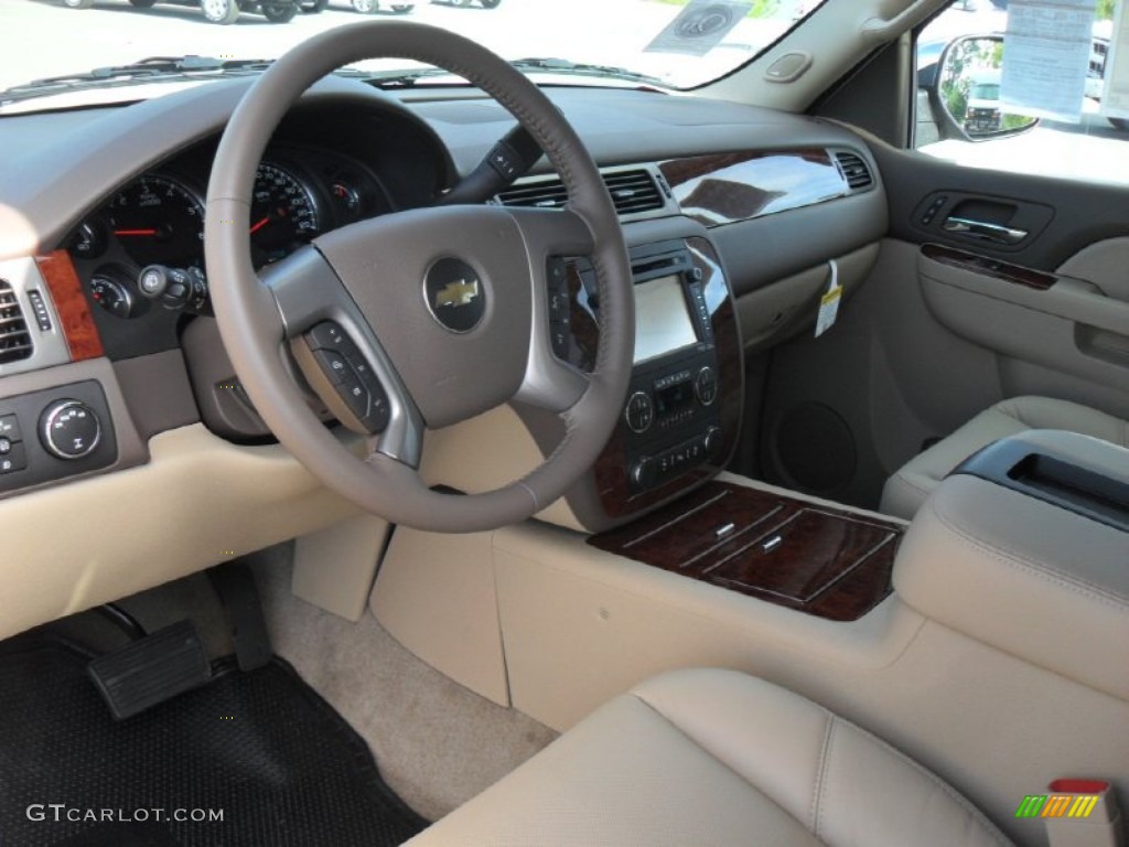 Light Cashmere/Dark Cashmere Interior 2012 Chevrolet Tahoe LTZ 4x4 Photo #54732212