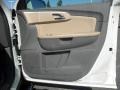 Cashmere/Dark Gray 2012 Chevrolet Traverse LT Door Panel