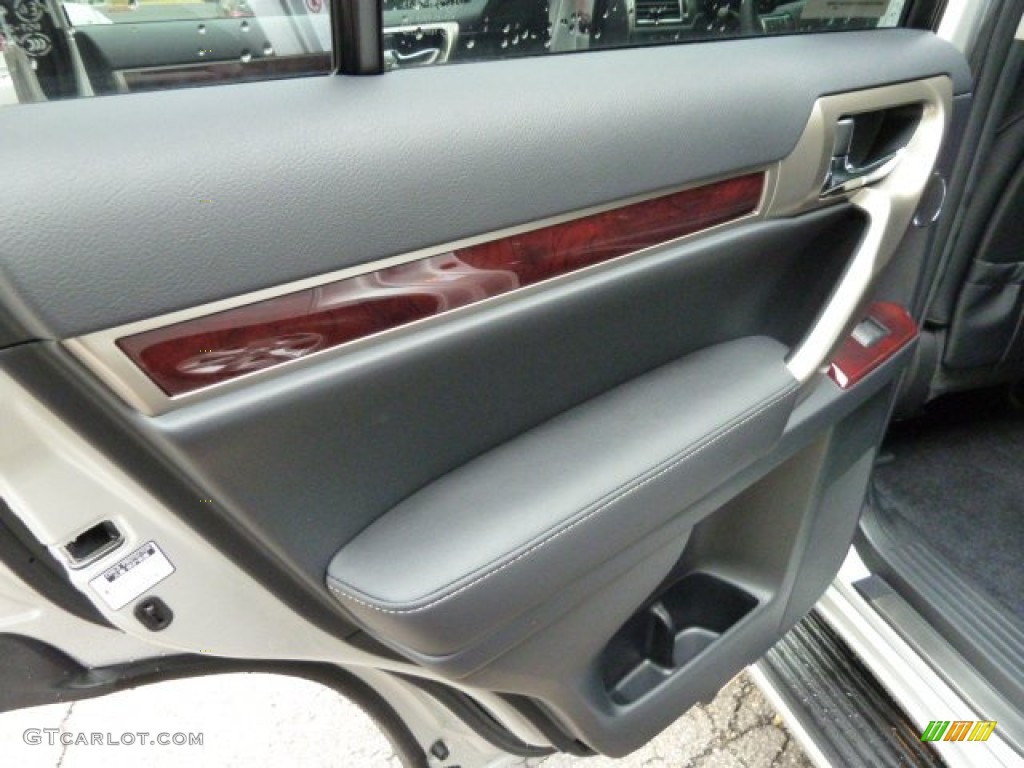 2011 Lexus GX 460 Premium Black/Auburn Bubinga Door Panel Photo #54733817