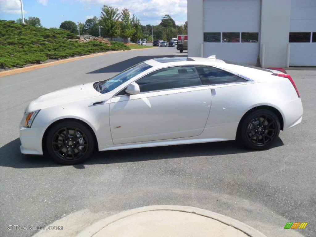 White Diamond Tricoat 2012 Cadillac CTS -V Coupe Exterior Photo #54733856