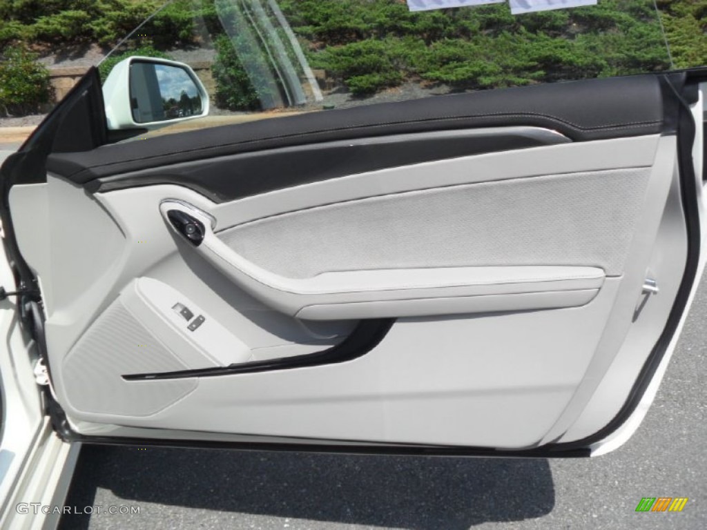 2012 Cadillac CTS -V Coupe Light Titanium/Ebony Door Panel Photo #54733961